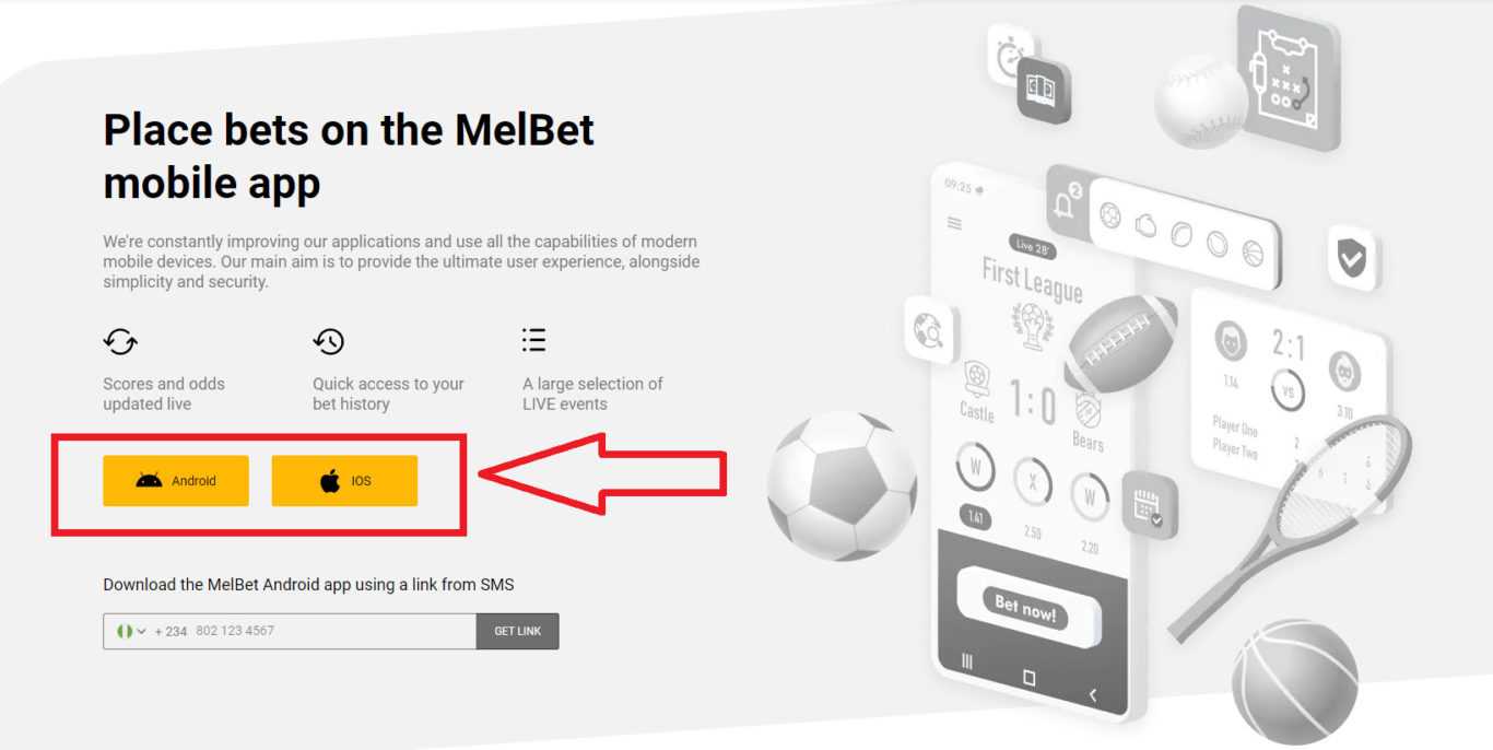 Melbet NG APK or Mobile Site Version
