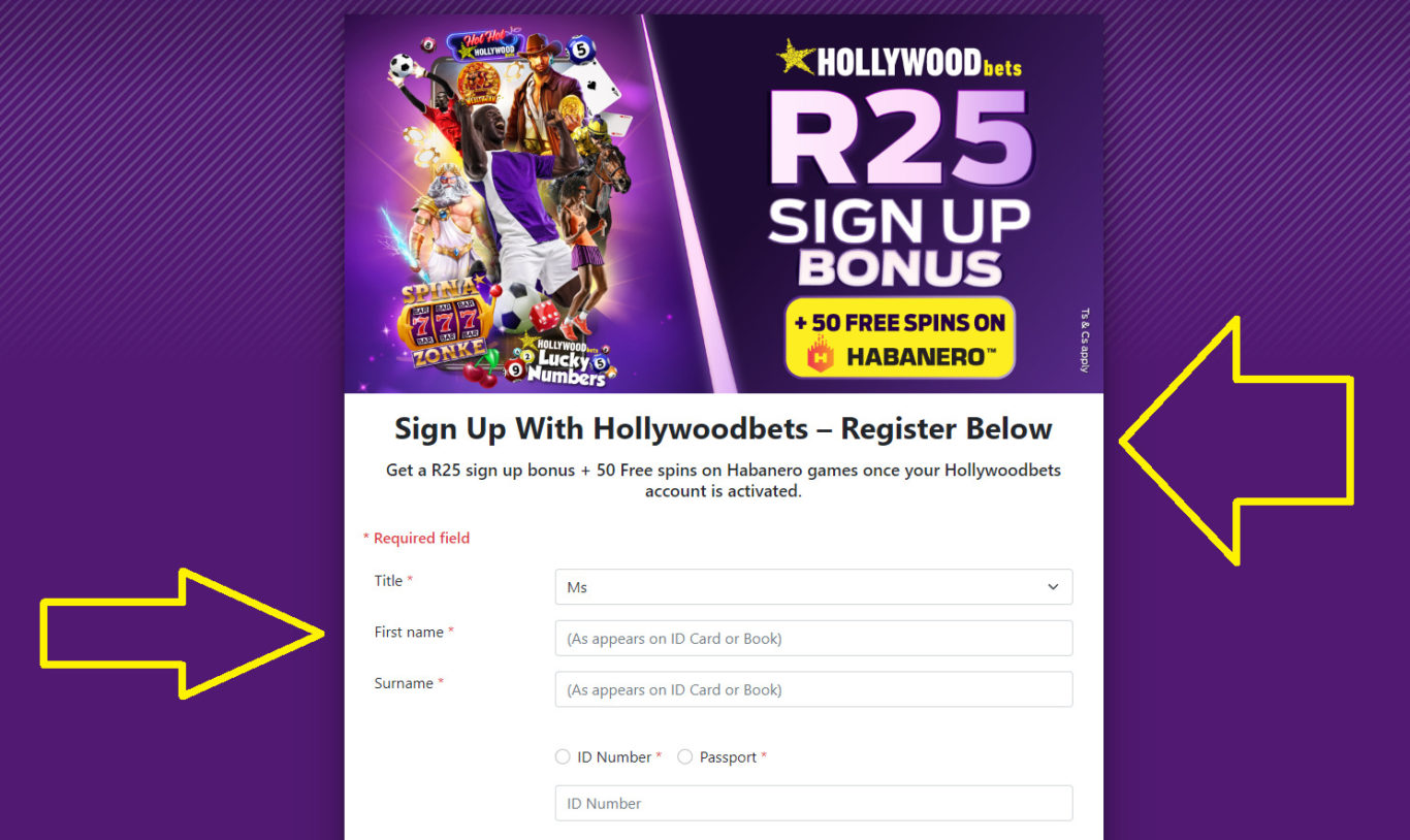 Hollywoodbets Register