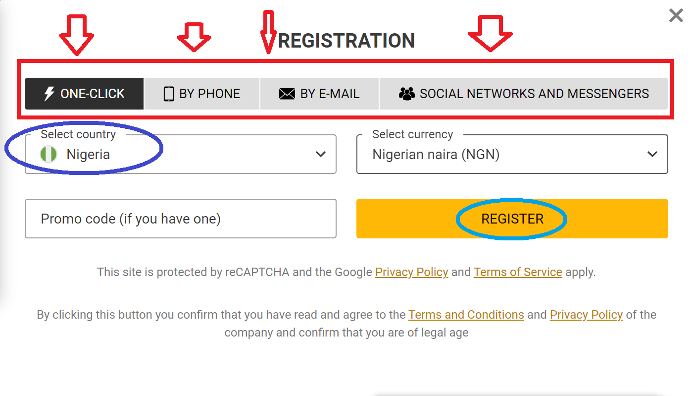 Melbet registration in Nigeria